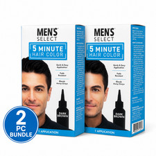Men  s Select 5 Minute Hair Color Dark Brown Quick  Easy 1 Application
