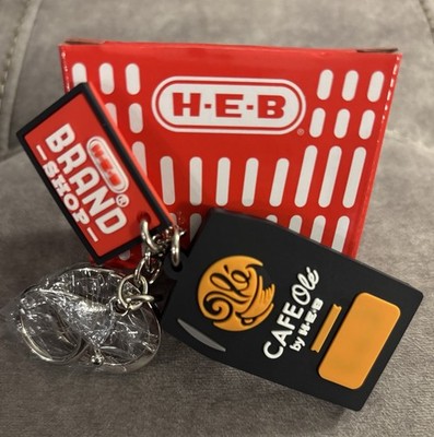 Open Box New H-E-B Brand Shop Mystery Keychain - HEB Coffee Cafe Ole