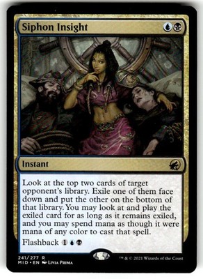 Siphon Insight Innistrad: Midnight Hunt Regular MTG