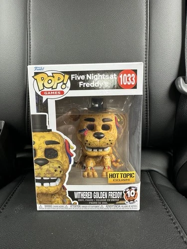 Funko Pop! Vinyl Five Nights at Freddy's Withered Golden Freddy #1033 Hot Topic…