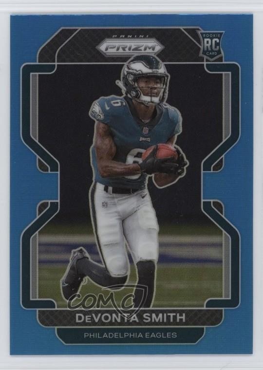 2021 Panini Prizm Rookie Light Blue Prizm DeVonta Smith #335 1bu3
