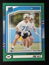 2024 Panini Donruss - Rated Rookie Joe Alt #320 Press Proof Green (RC)