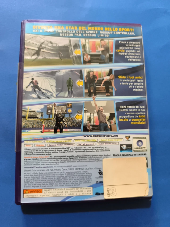 MOTIONSPORTS - KINECT -  GIOCO VIDEOGIOCO GAME DISCO X CONSOLLE XBOX 360 - Bild 2 von 4