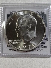 1979-P Dan Carr Eisenhower Dollar O/S on a Silver Eisenhower Dollar