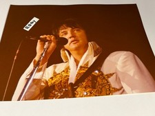 RARE ELVIS ORIGINAL PHOTO CONCERT 1977 Stamped B.Romne 8x10