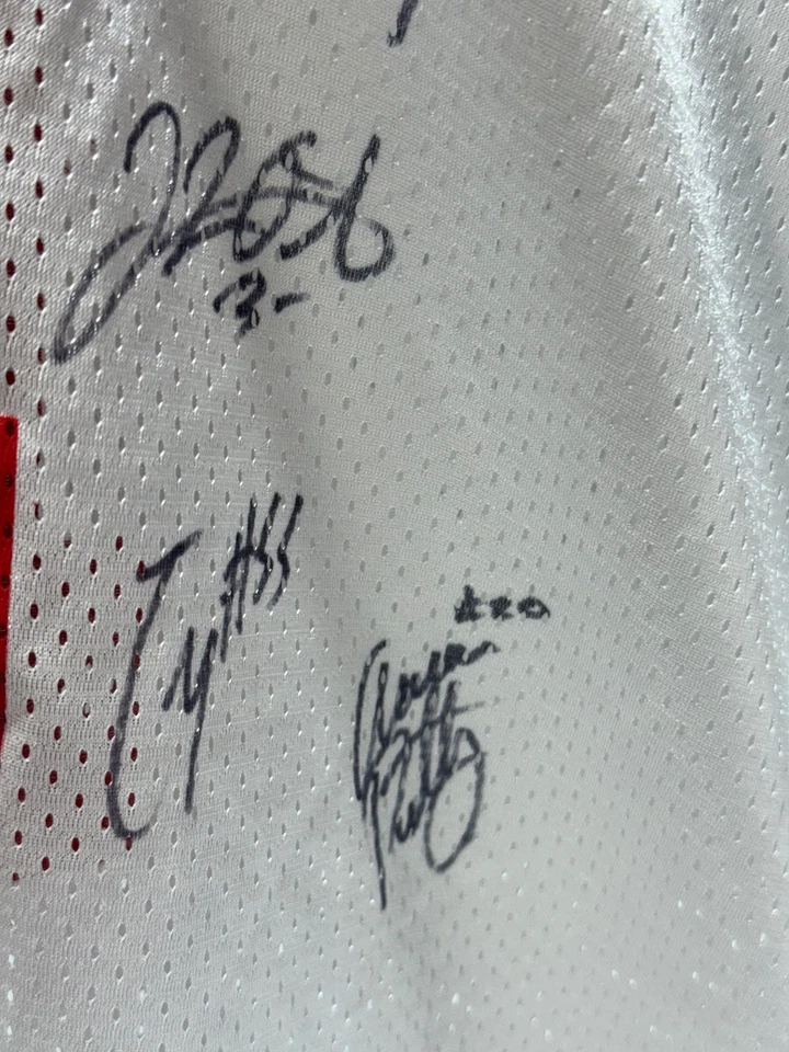 Camiseta blanca firmada por el equipo Ohio State Buckeyes 2014 #11 Elliot Washington talla XXL Foto 3 de 4