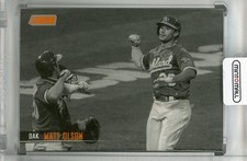 2021 Topps Stadium Club Oakland Athletics Matt Olson Base Sepia Parallel Edition