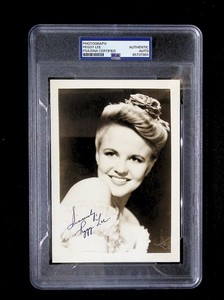 Peggy Lee- Autographed Photo - PSA T3 Holder - 85737964