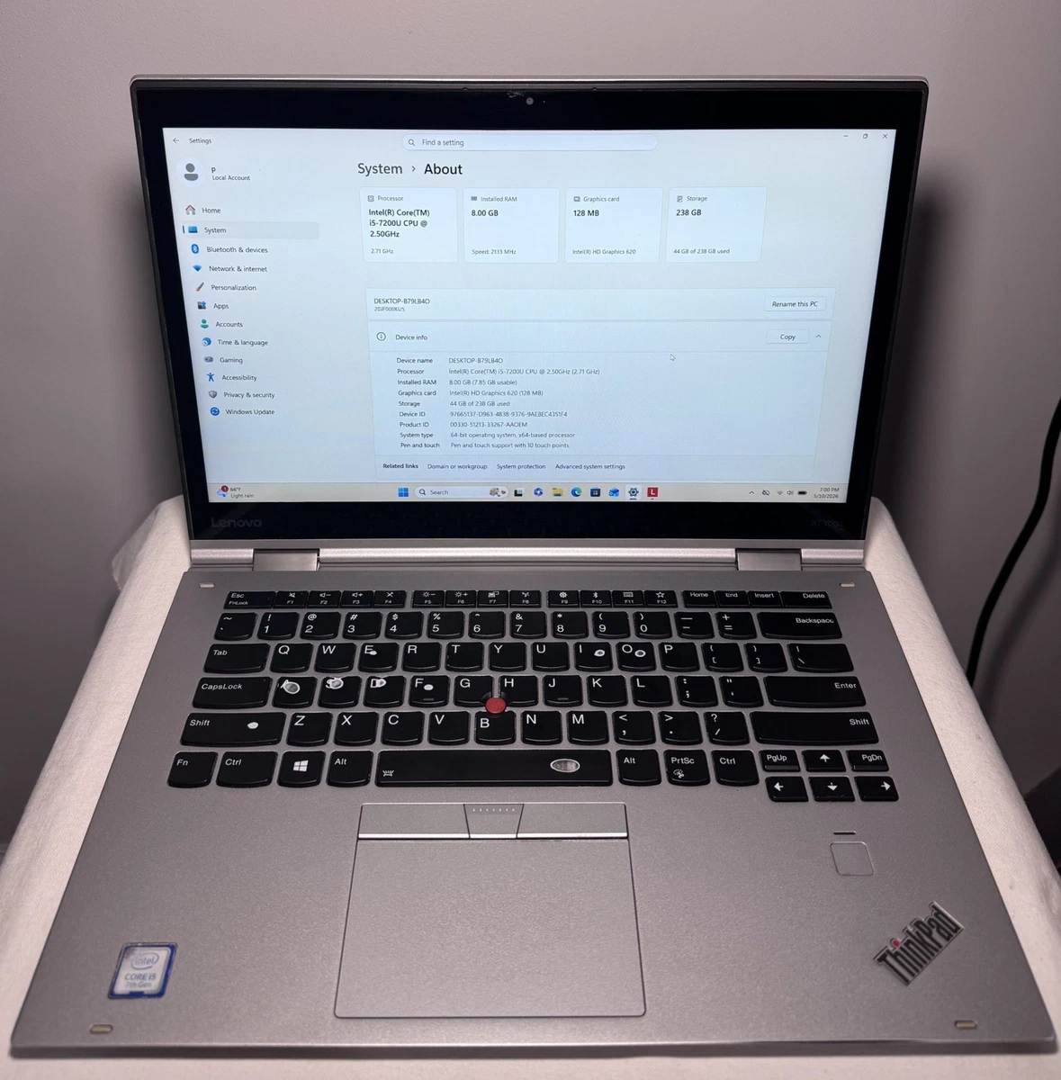 Lenovo ThinkPad X1 Yoga 2.50-2.99GHz PC Laptops & Netbooks for