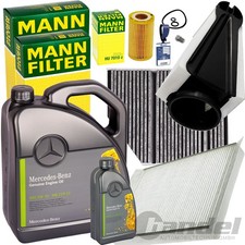 Kit D'Inspection + 5W30 Huile Convient pour Mercedes Classe C W/S 205 C220-250d