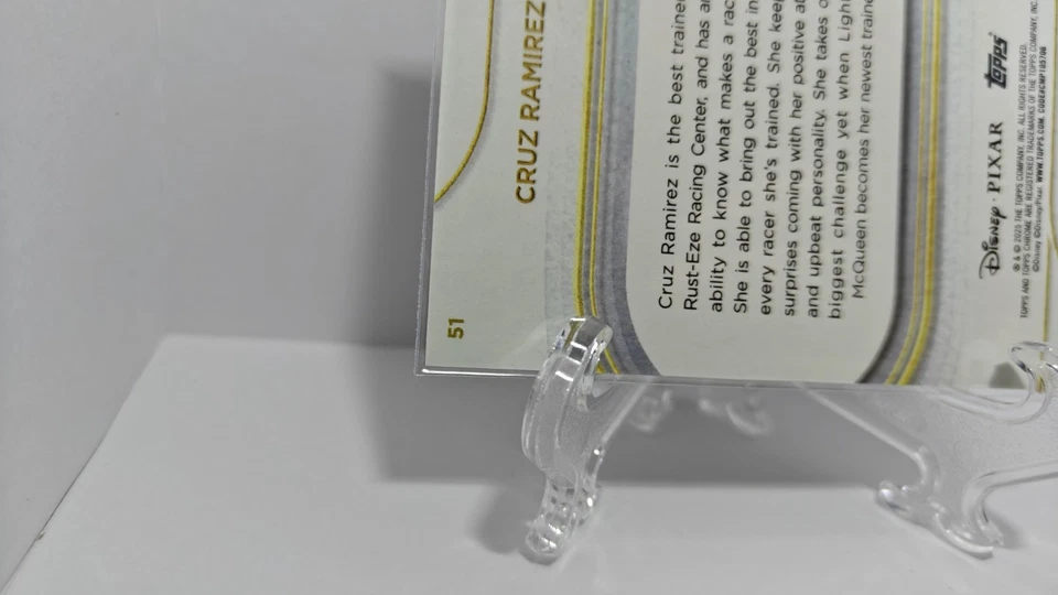 Rare /10 2025 Topps Chrome Disney Cruz Ramirez Black Wave Refractor #2/10 Cars - Image 3 of 4