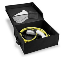 Faltbox für e-Ladekabel mit Handschuhen und ...
