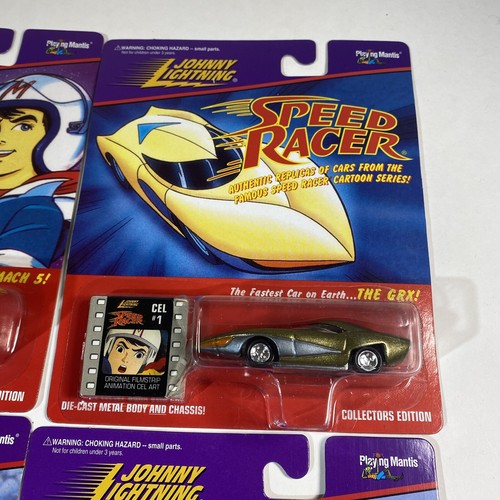 1997 Johnny Lightning Speed Racer, 4 Car Die Cast Collection, NEW and Sealed -C - Picture 4 of 6