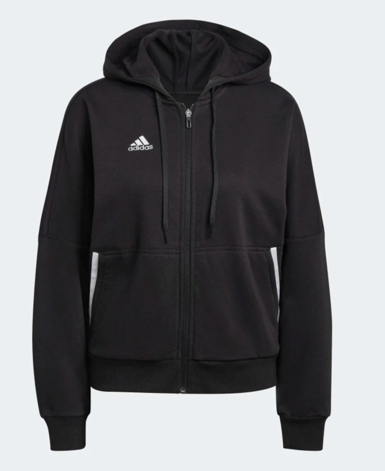 женская толстовка adidas Condivo 22 с капюшоном на молнии, черный/белый