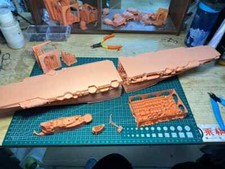 3D Printed 1/350 British Indomitable Aircraft Carrier Unpainted Model Kit NEW