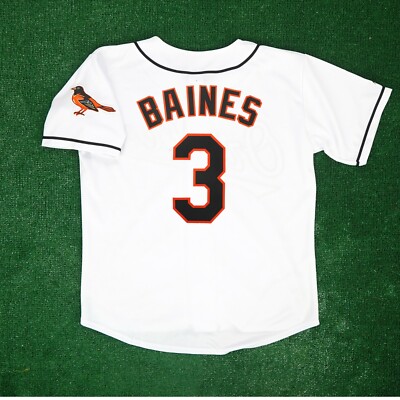 Harold Baines Baltimore Orioles 1995 Home Men's White Jersey w/ Team Patch