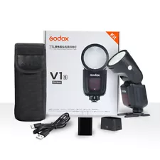 US Godox V1-S 2.4G Round Head 2.4G TTL HSS Flash Light Speedlite For Sony Camera