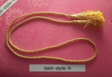 P8701cordon cordelette tressée dorée 70 cm chapeau képi officier grade militaire