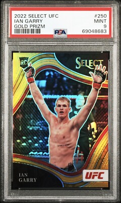 UFC SELECT　イアン・ギャリー　サインカード 2022 Panini Select UFC - Octagonside Ian Machado Garry #250 Gold