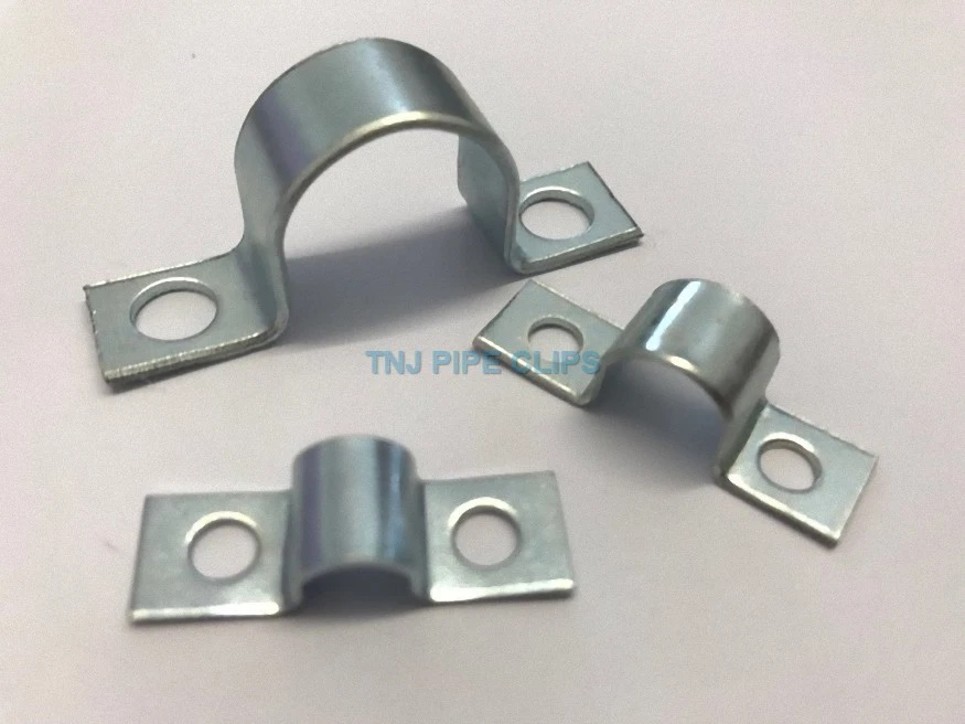 10 x Small Steel Pipe Saddle Clips 4 5 6 7 8 10 12 15 16 18 20 22mm