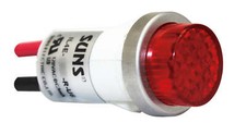 SUNS IL4E-12E-R-U6 LED 1/2" Red Indicator Light Raised 12V Solico Ideal 775111