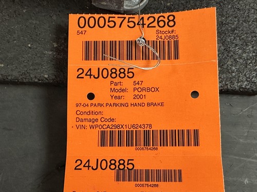 97-04 MANIJA FRENO MANO APARCAMIENTO PARKING PORSCHE BOXSTER 996EUK - Imagen 8 de 8