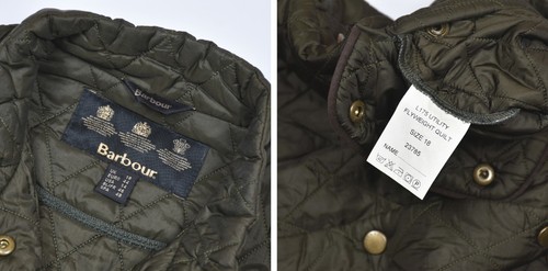 BARBOUR Women's Utility Flyweight Quilted Jacket Green Polyamide Size 18 UK - Picture 7 of 9