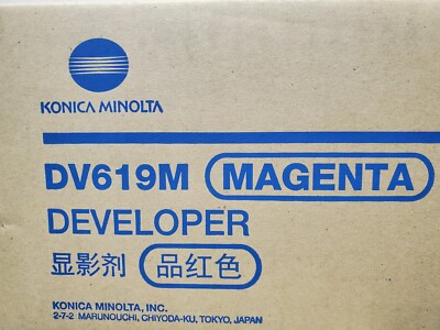 Genuine Konica Minolta DV-619M A9C80ED Magenta Developer Assembly New Sealed OEM