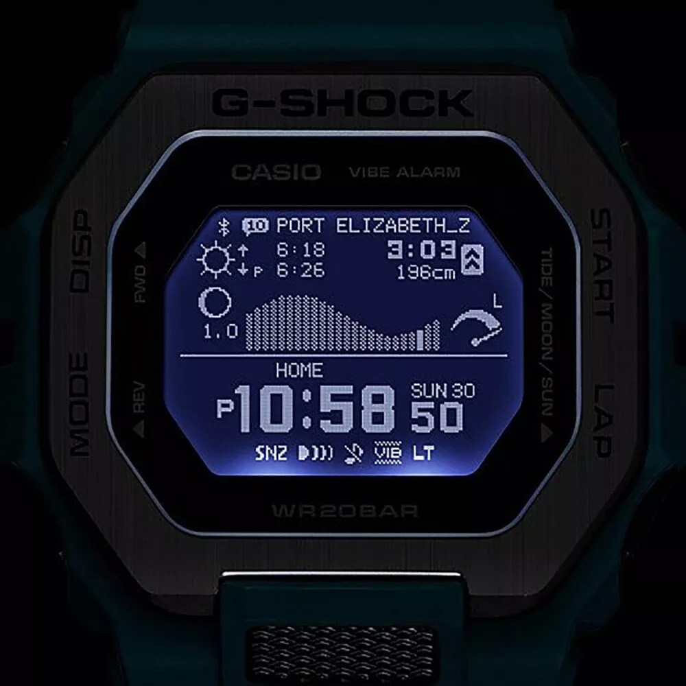 G-Shock Surfer G-Lide Bluetooth Sport Black Rose Gold Watch GShock  GBX-100NS-4