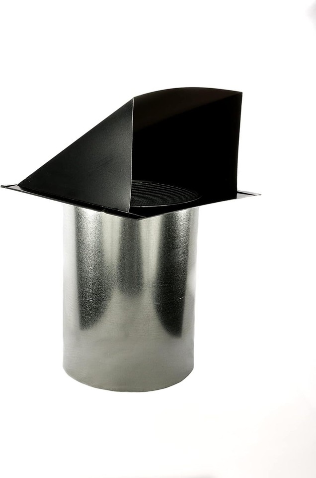 Galvanized Steel Hooded Wall Vent with Screen, Used for Air Intake, Air