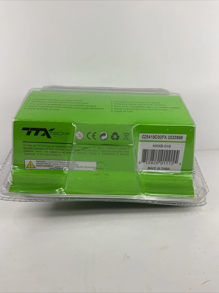 TTX Tech Controller For Original Xbox, 6ft Cable, Green Color, Brand New. (C4) - Image 2 of 4