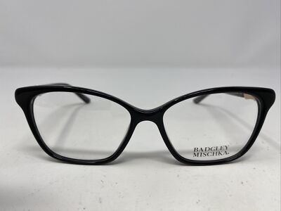 Badgley Mischka Davina Ebony(EBY) 52-15-135 Black Full Rim Eyeglasses Frame /J03