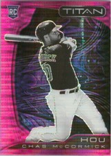 2022 Panini Chronicles Titan #19 Chas McCormick RC Astros Rookie Pink Pulsar