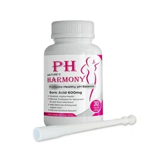 HARMONY 600MG  VAGINAL SUPPOSITORIES YEAST INFECTION BV - MADE IN USA (30 CT)