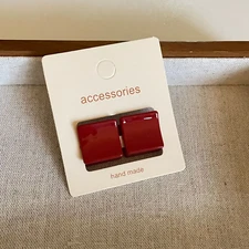 Red Hair Clip Women'S Side Banger Clip Small Mini Duckbill Clip Temperament Seam