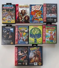 10 SEGA Genesis Games Lot - CIB, Boxed - Back to the Future III, Blaster Master