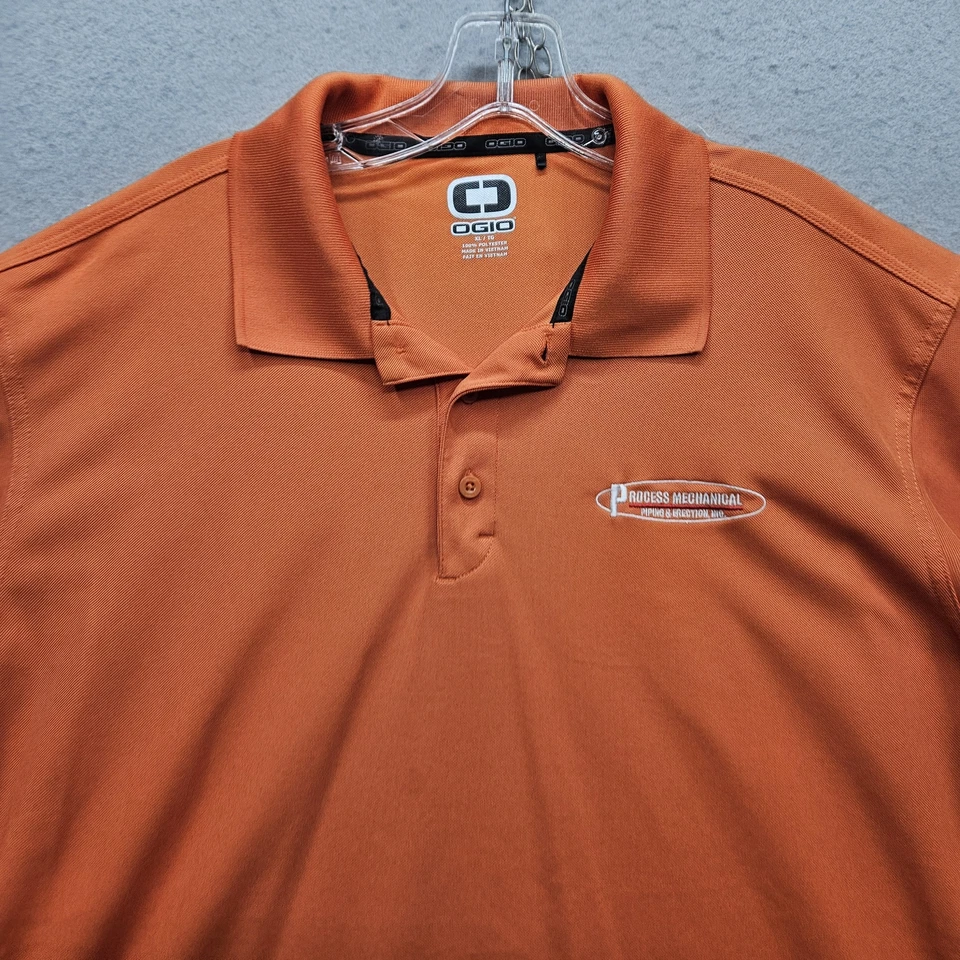 Polo Ogio XL Orange Process Mechanical Piping & Erection Inc S/S para hombre Foto 3 de 4