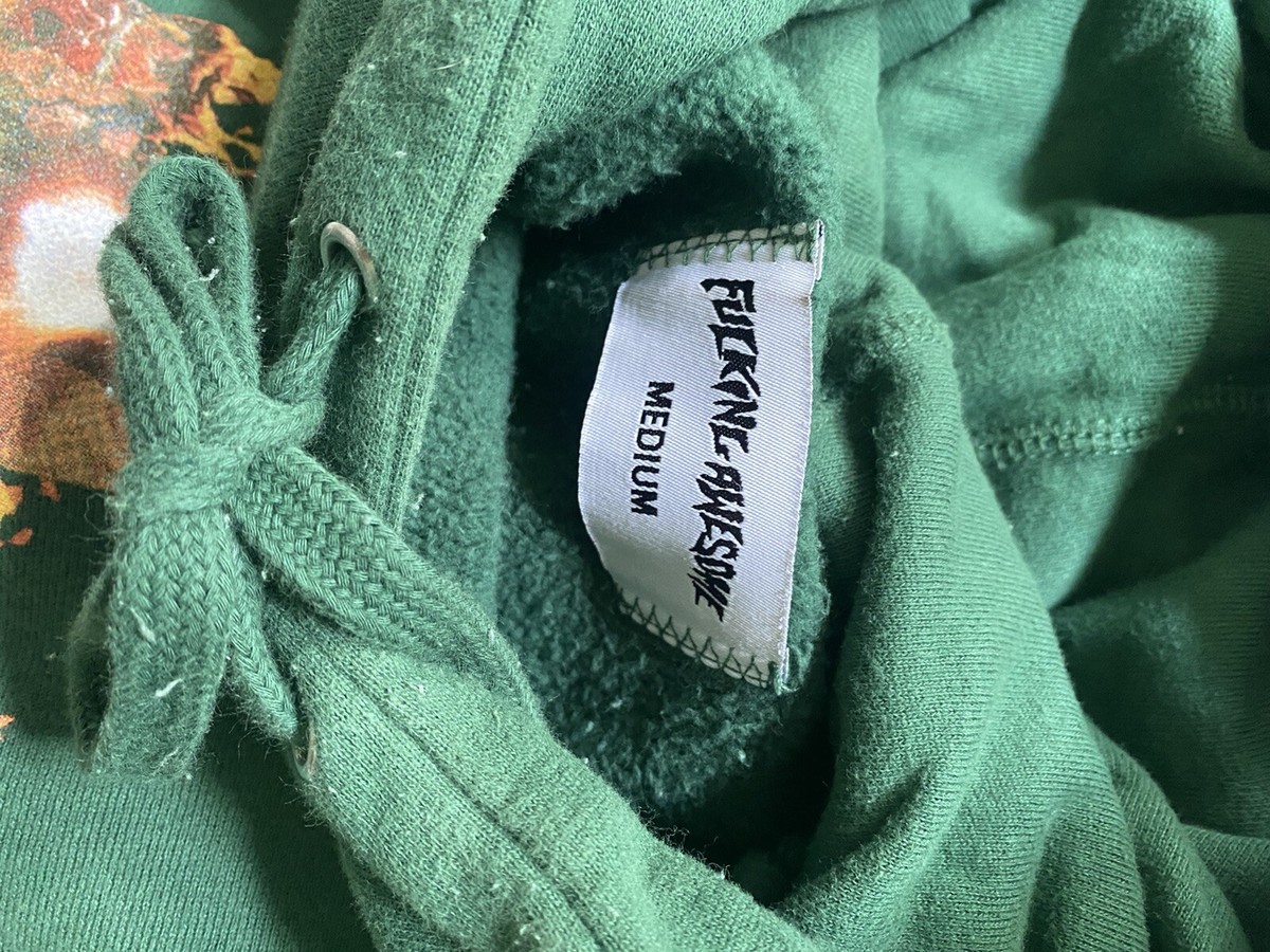 【FUCKING AWESOME】 MOUTH GIRL HOODIE FOREST GREEN 2024_FA_Holiday_GraphicDetail_