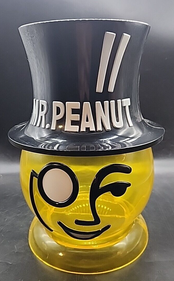 Vtg PLANTERS Mr Peanut Head Counter Top Display Container Plastic