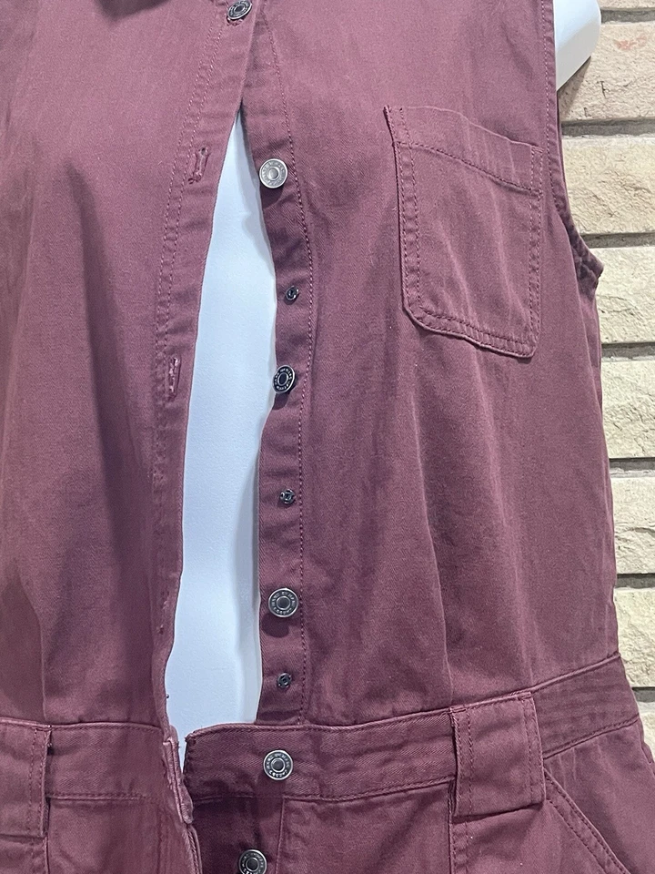 Женский комбинезон MARC BY MARC JACOBS Merlot с 8 карманами - размер 8 100% хлопок - Изображение 4 из 4