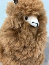 Simply Natural Baby Alpaca Fur Stuffed Animal Llama Handmade Peruvian Plush Stan