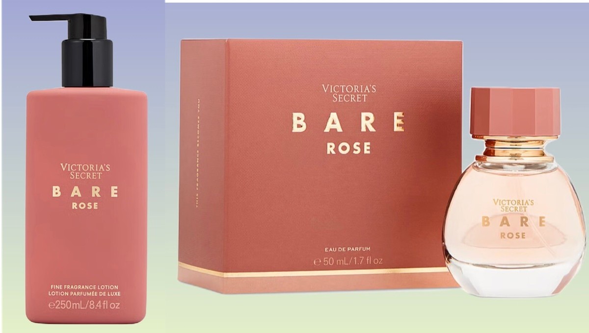 Victoria's Secret Bare Rose Eau De parfum Spray & Bare Rose Body