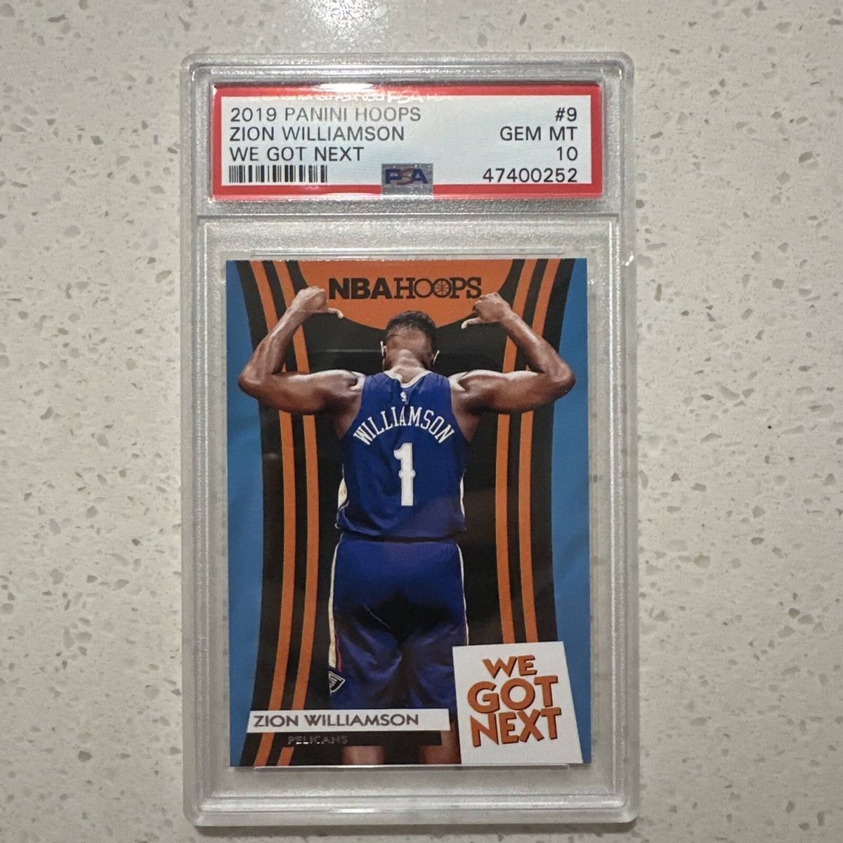 2019-20 Panini NBA Hoops We Got Next #9 Zion Williamson RC PSA 10 
