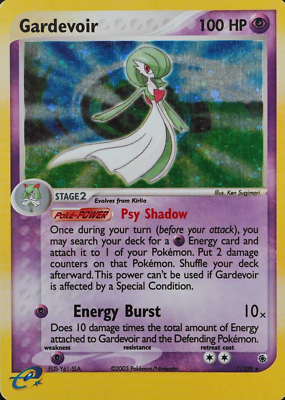 Pokemon Card Gardevoir FUS-Y61-SLA Nintendo 2003 HP100 English