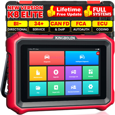 KINGBOLEN K8 Elite Full Systems Bidirectional Scan Tool ECU Coding Wired Scanner