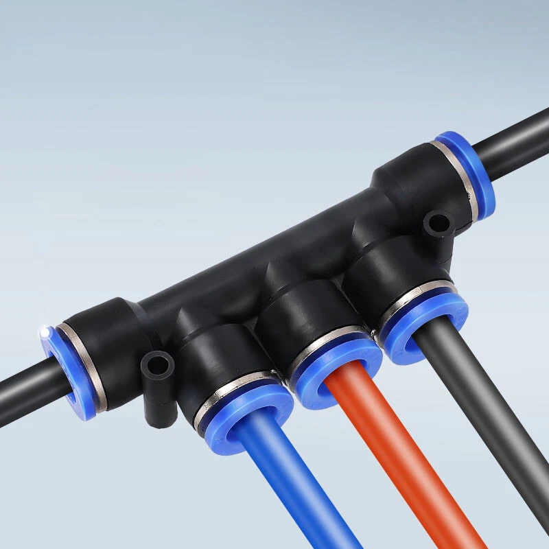 Pneumatic Push to Connect Fittings 5-Way Mainfold Connector Tube OD 6mm 10PCS  - Image 3 of 4