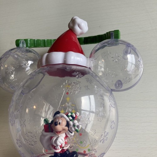 Tokyo Disney Resort Snow Globe Ornament Mickey Mouse Christmas 2020 TDR TDL JP - Picture 5 of 12