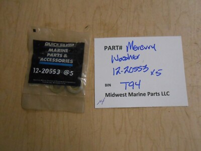 #ad 12 20553 Mercury washer 5 NOS T94 $13.99