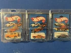 3 Vintage 1981 Hot Wheels Lot Die Cast Cars Protective Covers Rare Collectible