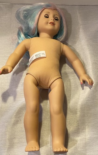 American Girl Doll 18" Truly Me Cotton Candy Hair Pink Blue 2017 Blue Eyes - Picture 9 of 11